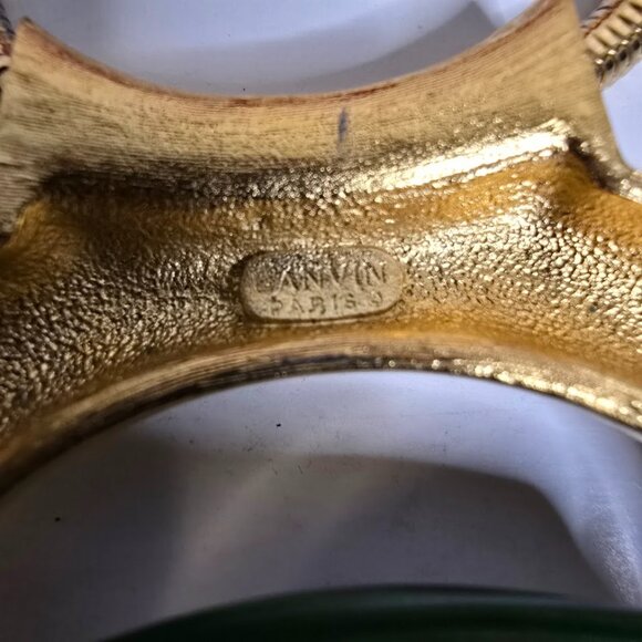 Vintage Lanvin Bijoux Lucite Interchangeable Pendant Necklace in Original Box - Picture 6 of 16